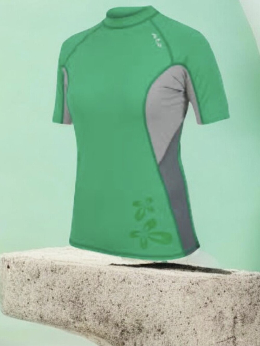#1813 Athletic Green Short-Sleeve Women's Performance Top